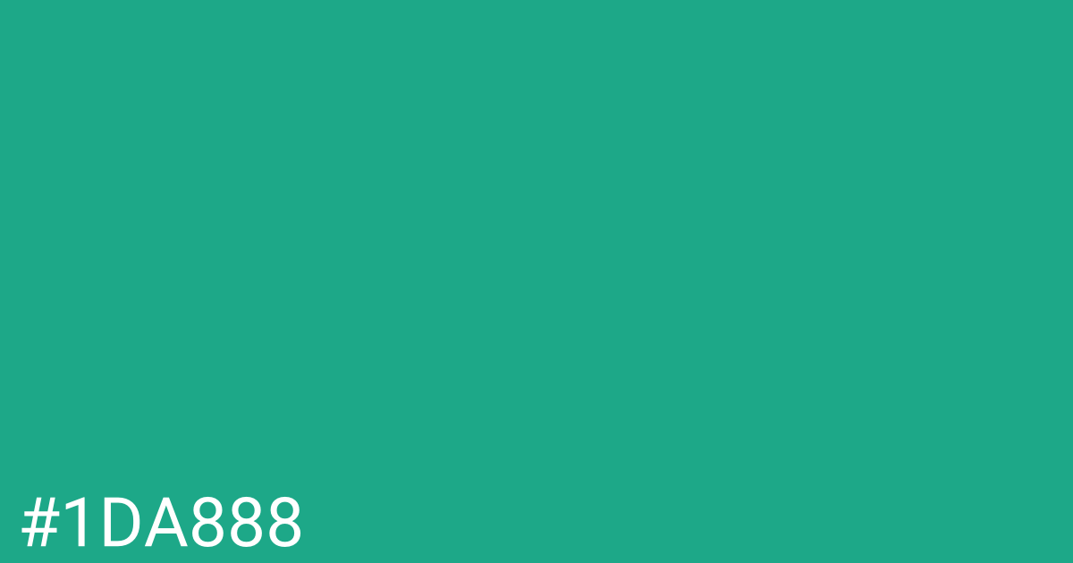 Hex color #1da888 graphic