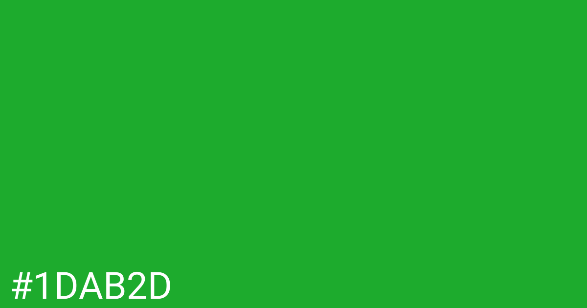 Hex color #1dab2d graphic