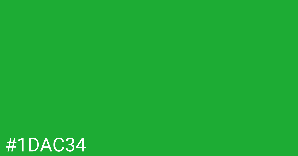 Hex color #1dac34 graphic