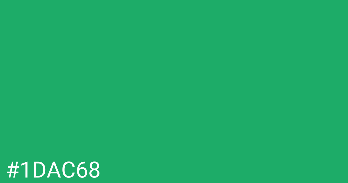 Hex color #1dac68 graphic