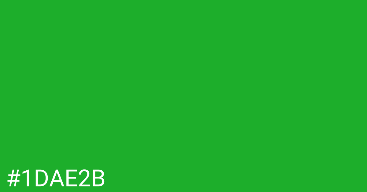 Hex color #1dae2b graphic