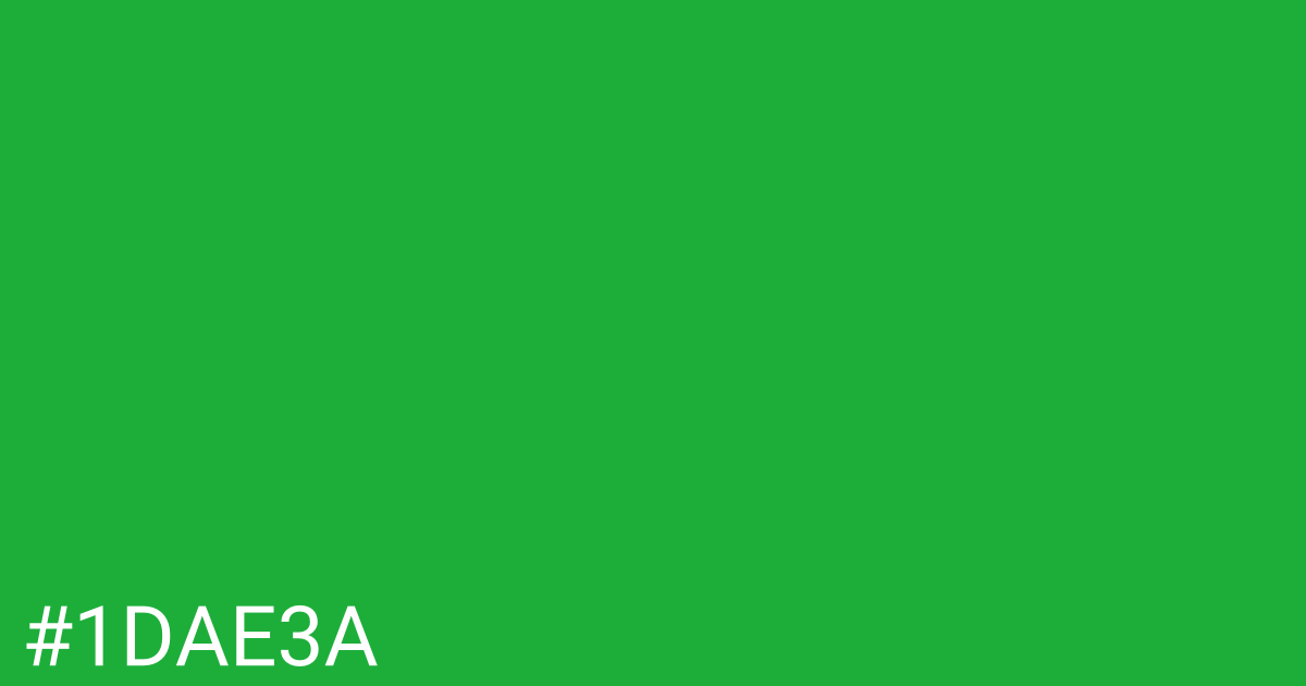 Hex color #1dae3a graphic