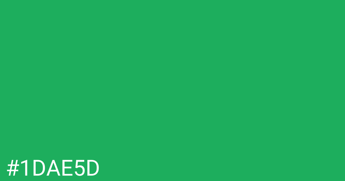 Hex color #1dae5d graphic