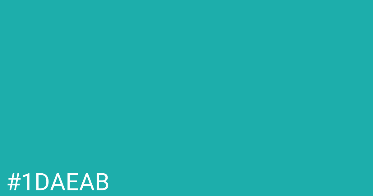 Hex color #1daeab graphic