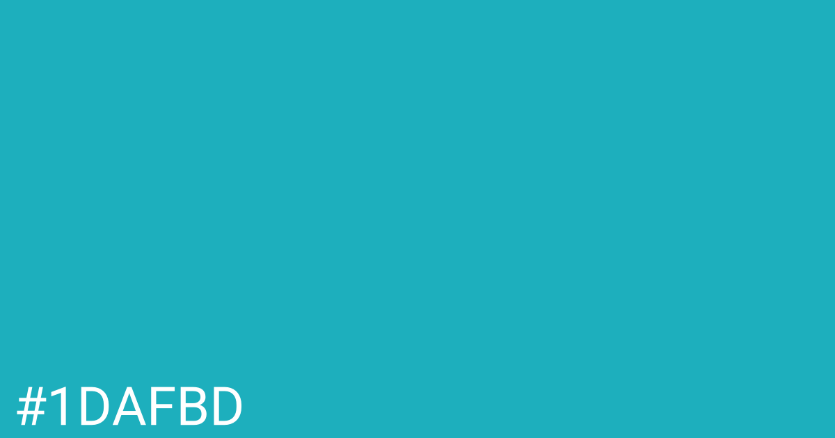 Hex color #1dafbd graphic