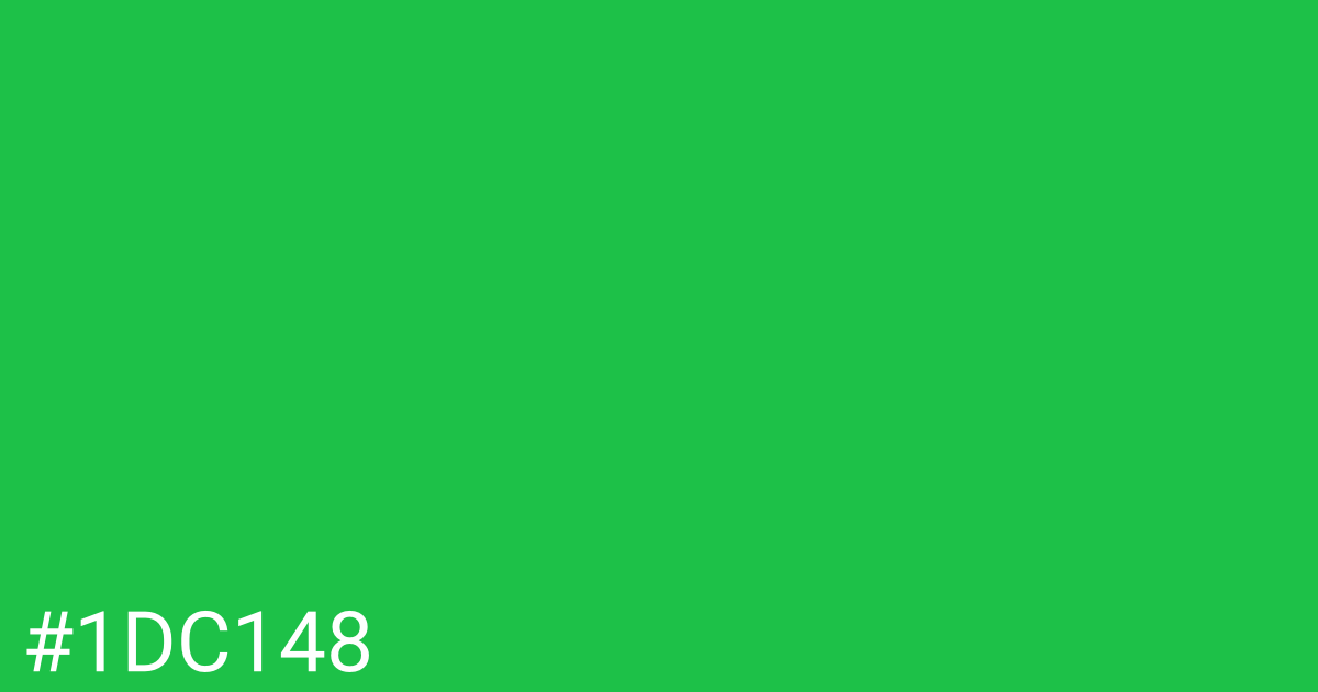 Hex color #1dc148 graphic