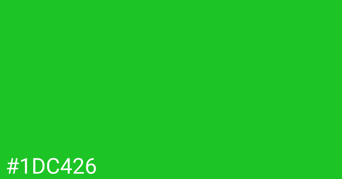 Hex color #1dc426 graphic