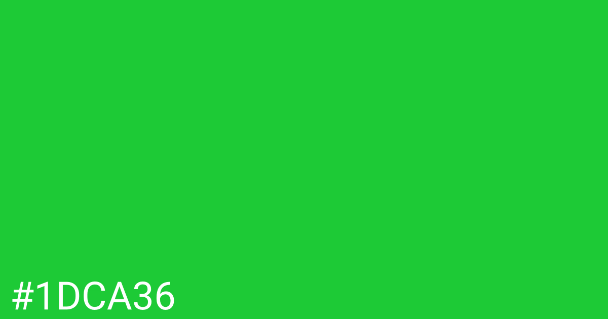 Hex color #1dca36 graphic