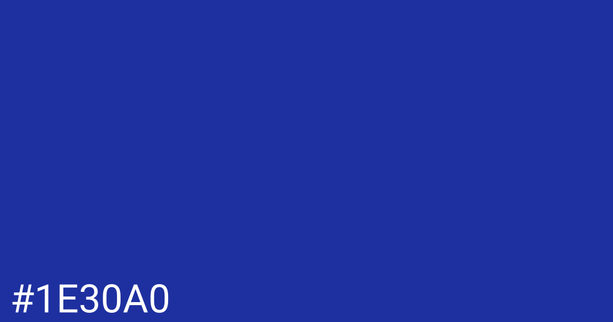 Hex color #1e30a0 graphic