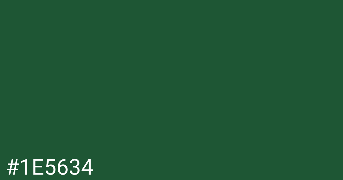 Hex color #1e5634 graphic