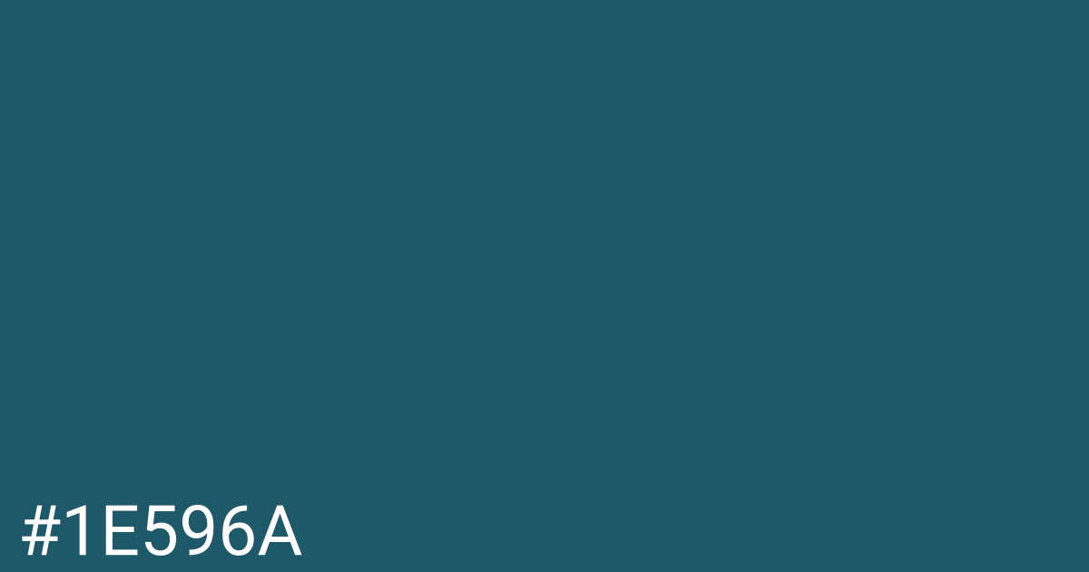 Hex color #1e596a graphic