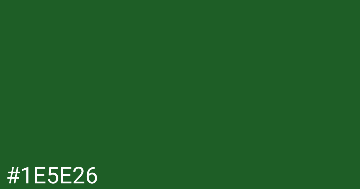 Hex color #1e5e26 graphic