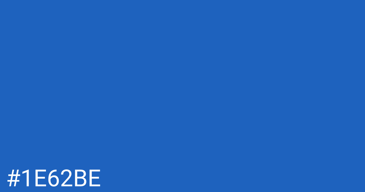 Hex color #1e62be graphic
