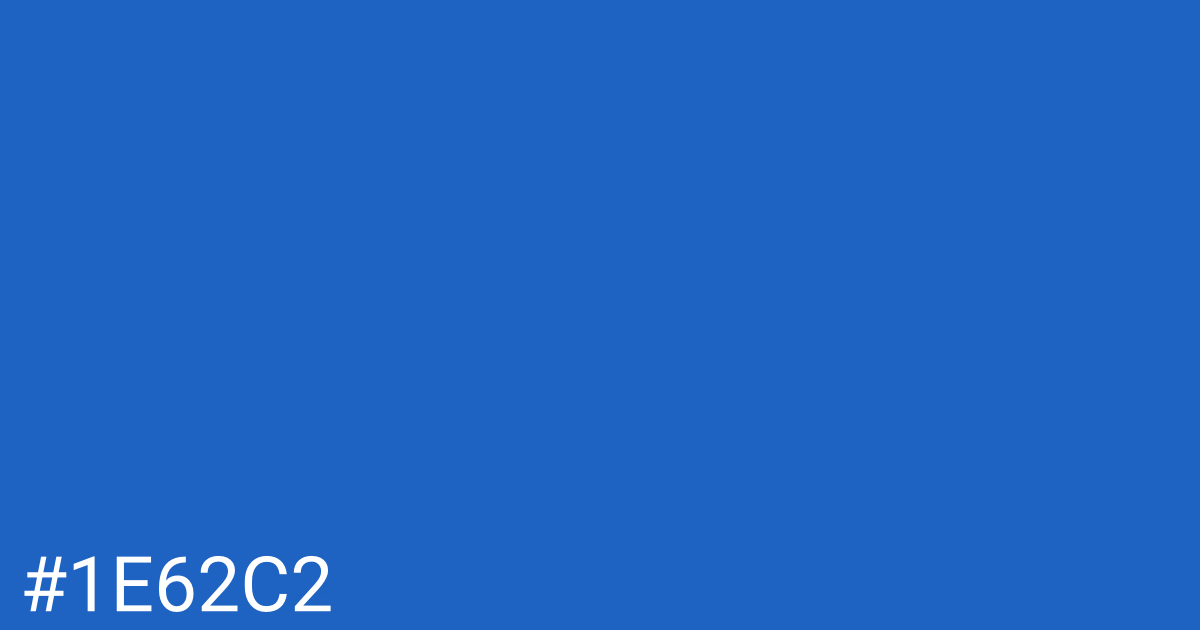 Hex color #1e62c2 graphic