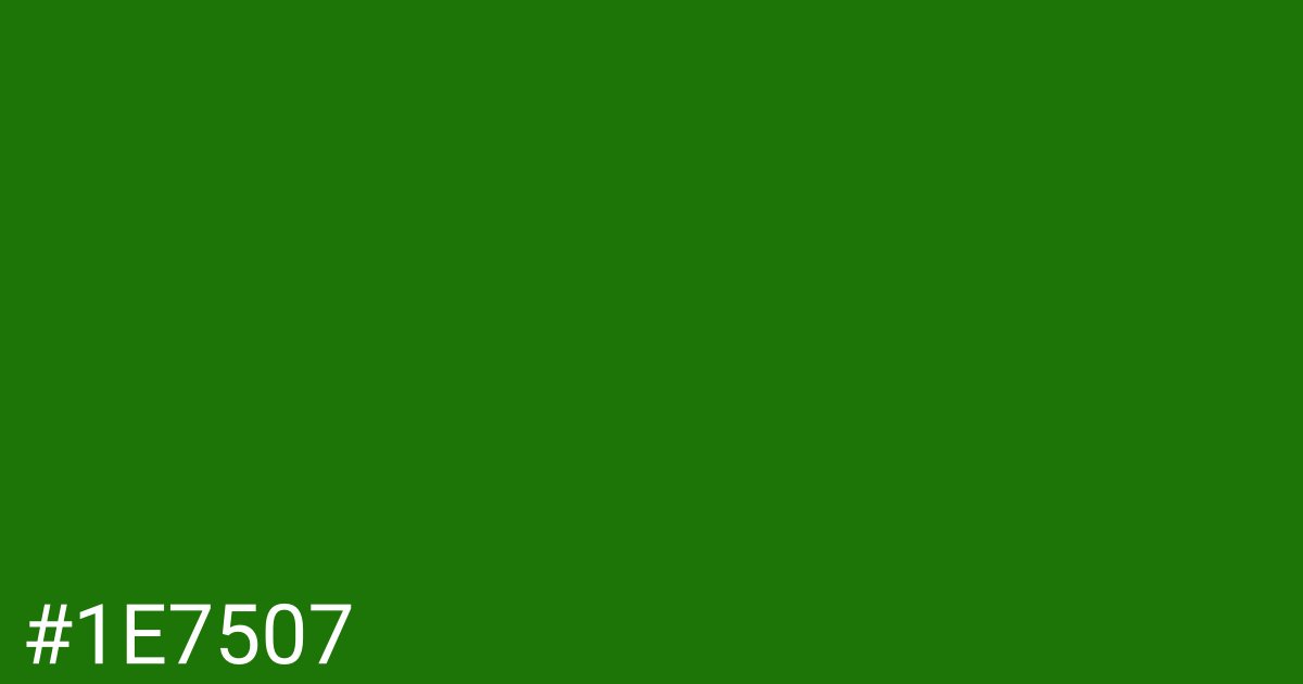 Hex color #1e7507 graphic