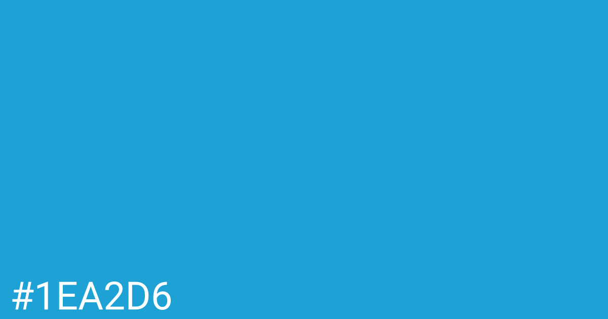 Hex color #1ea2d6 graphic