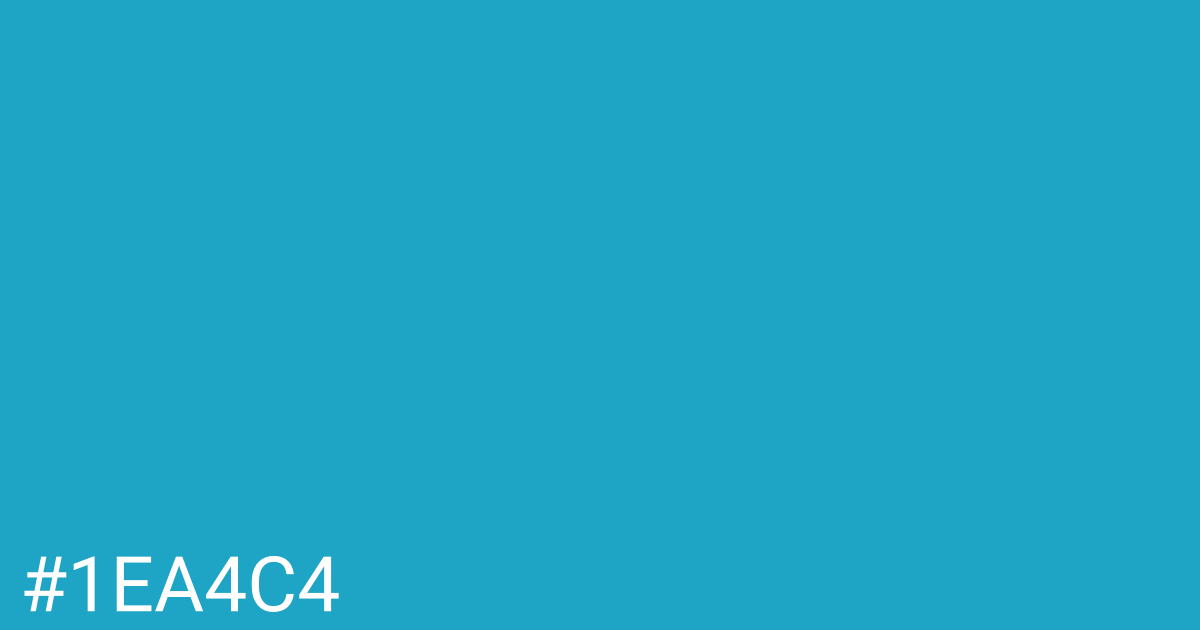 Hex color #1ea4c4 graphic