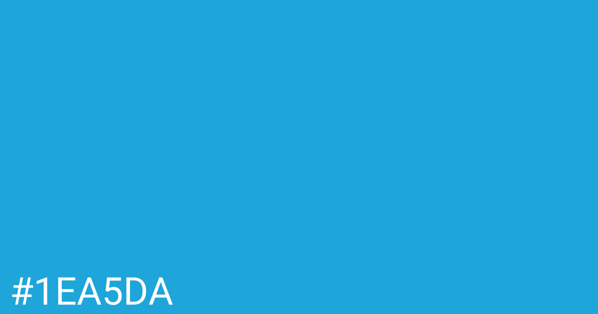 Hex color #1ea5da graphic