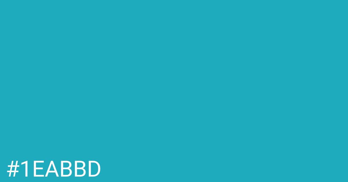 Hex color #1eabbd graphic