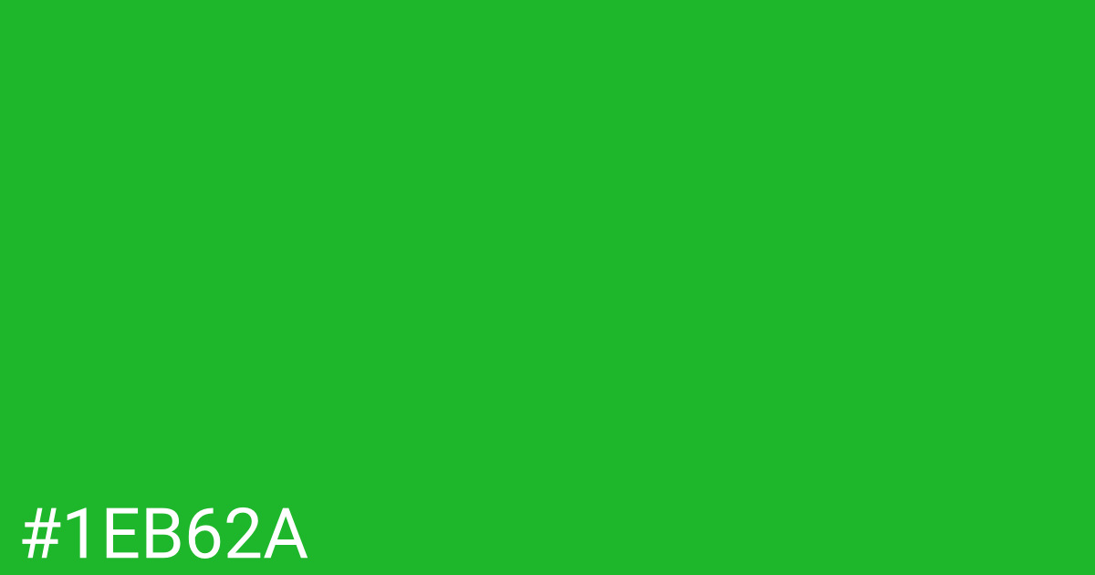 Hex color #1eb62a graphic