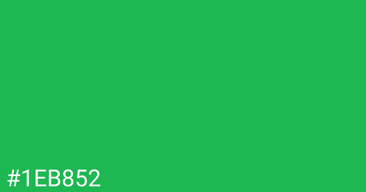 Hex color #1eb852 graphic