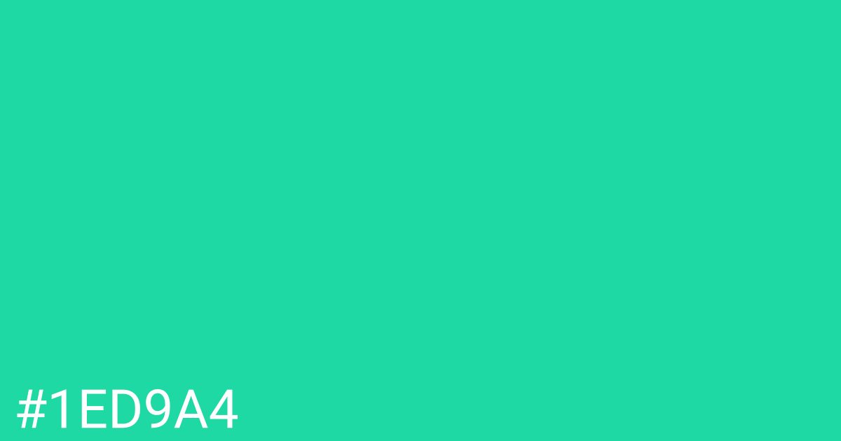 Hex color #1ed9a4 graphic