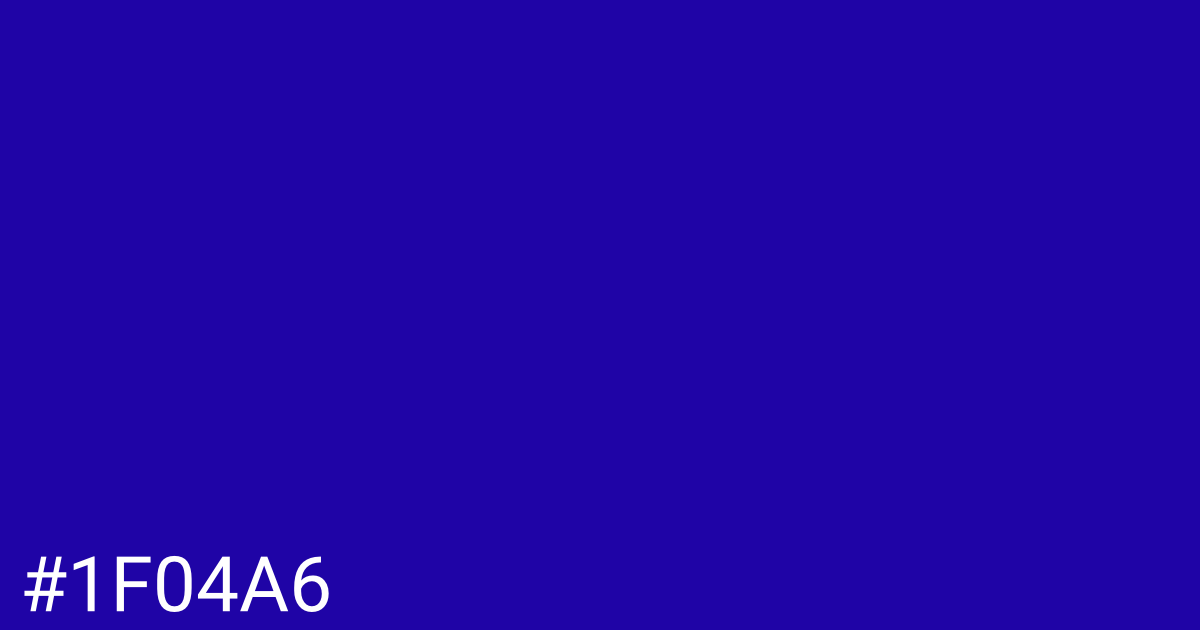 Hex color #1f04a6 graphic