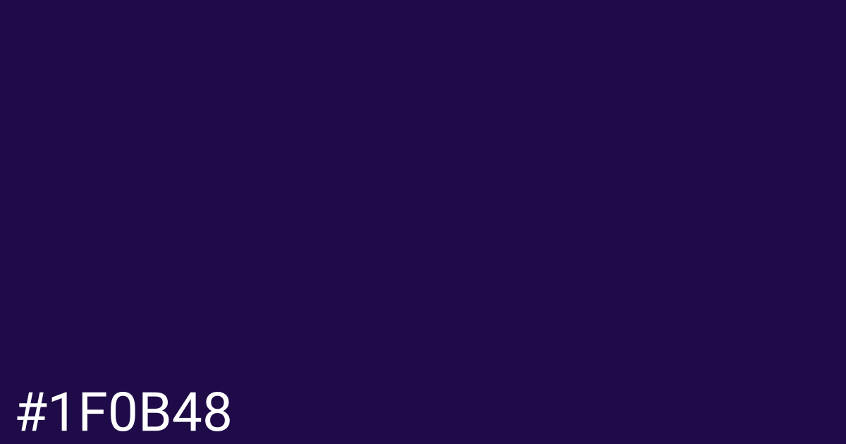 Hex color #1f0b48 graphic