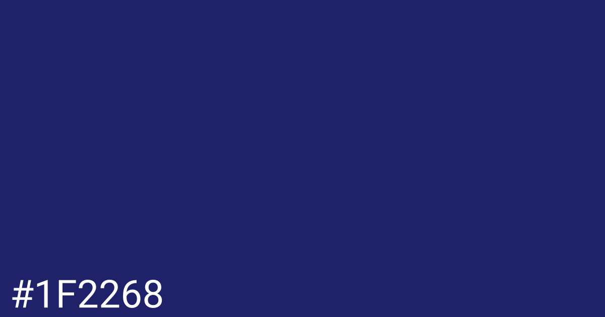 Hex color #1f2268 graphic