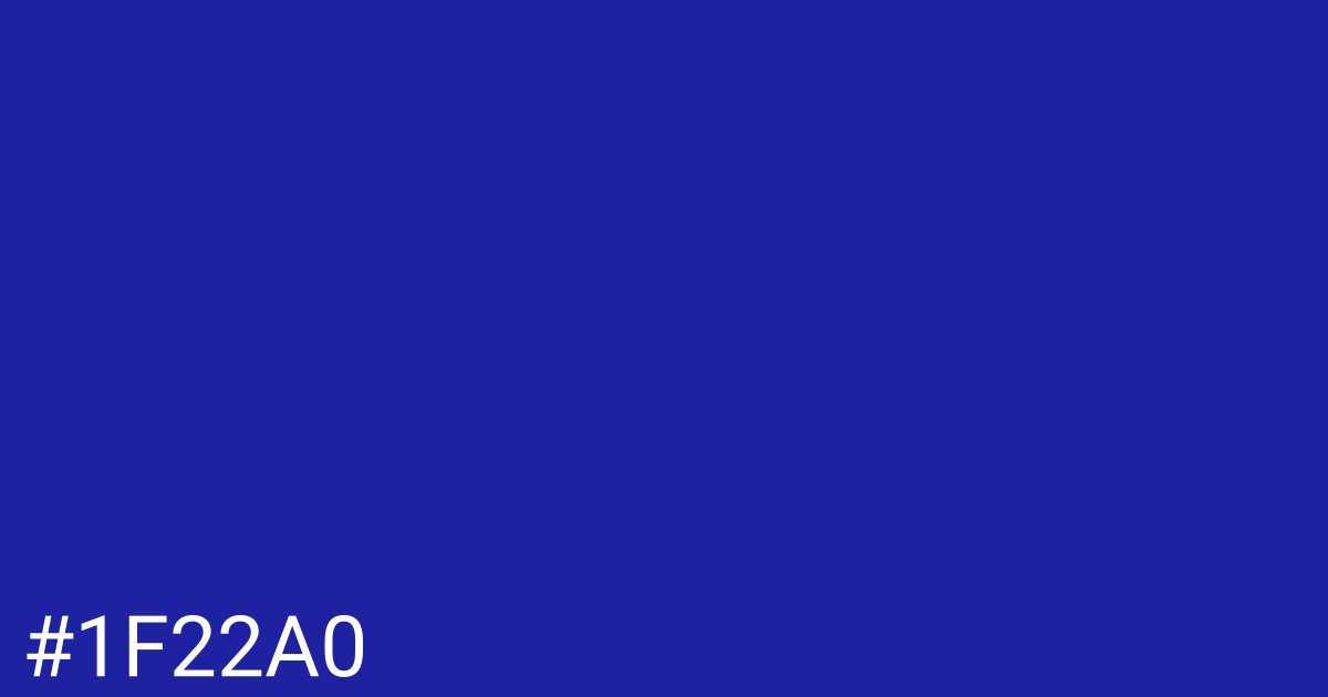 Hex color #1f22a0 graphic