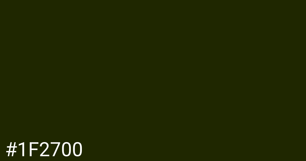 Hex color #1f2700 graphic