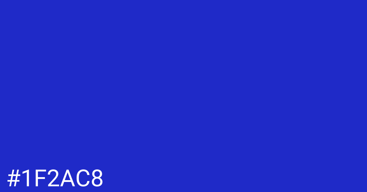 Hex color #1f2ac8 graphic