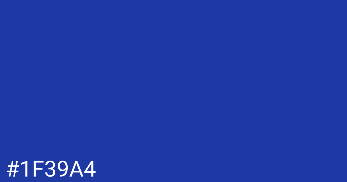 Hex color #1f39a4 graphic