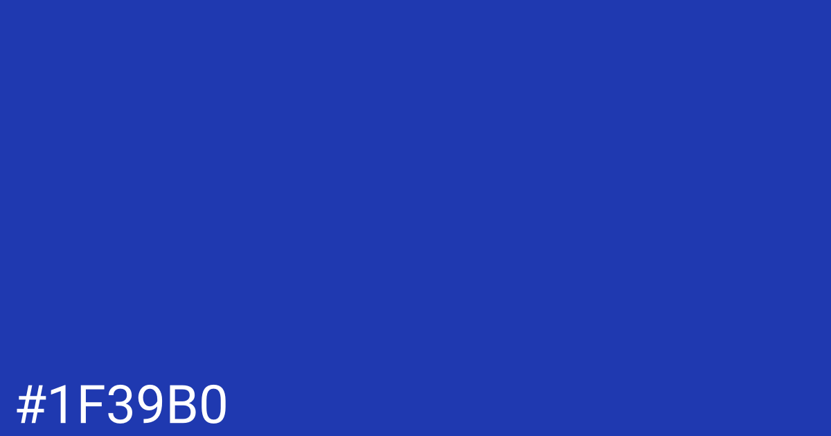 Hex color #1f39b0 graphic