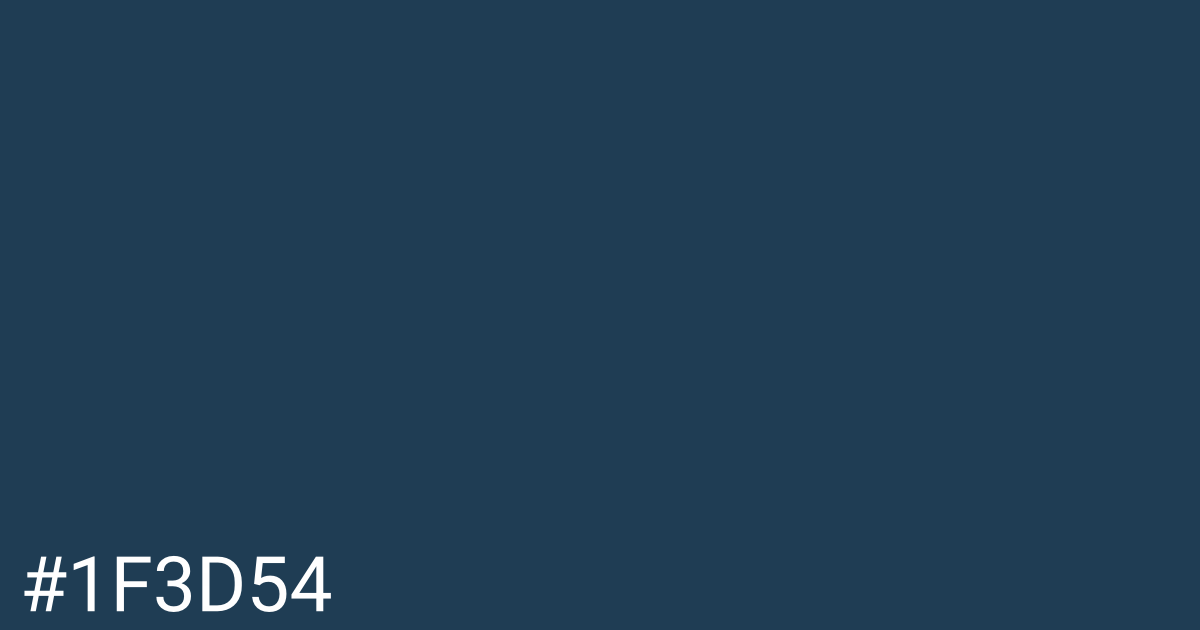 Hex color #1f3d54 graphic