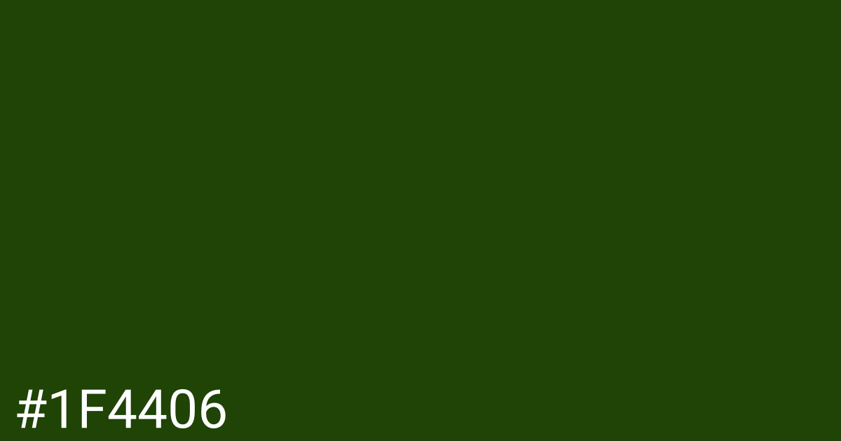 Hex color #1f4406 graphic