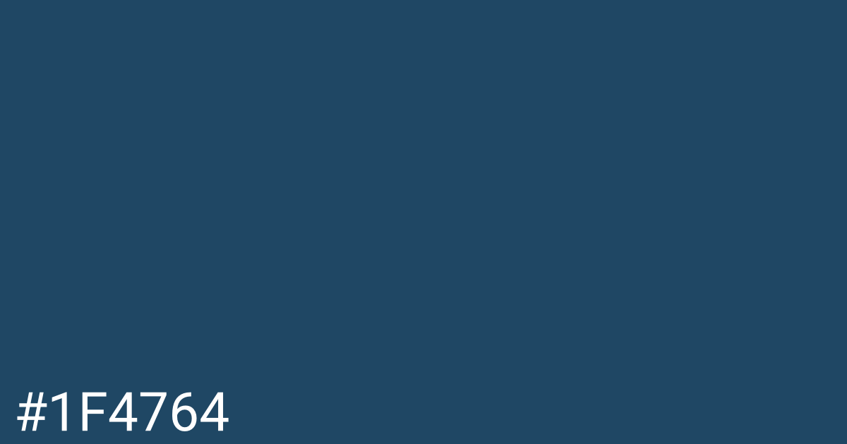 Hex color #1f4764 graphic