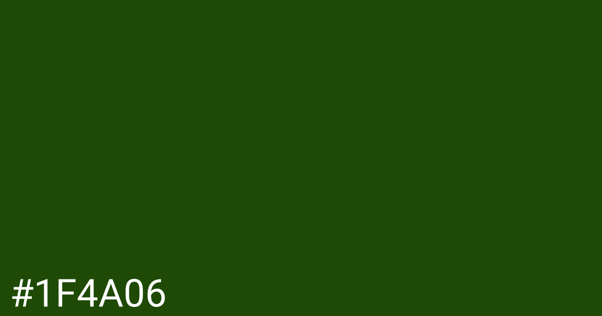 Hex color #1f4a06 graphic