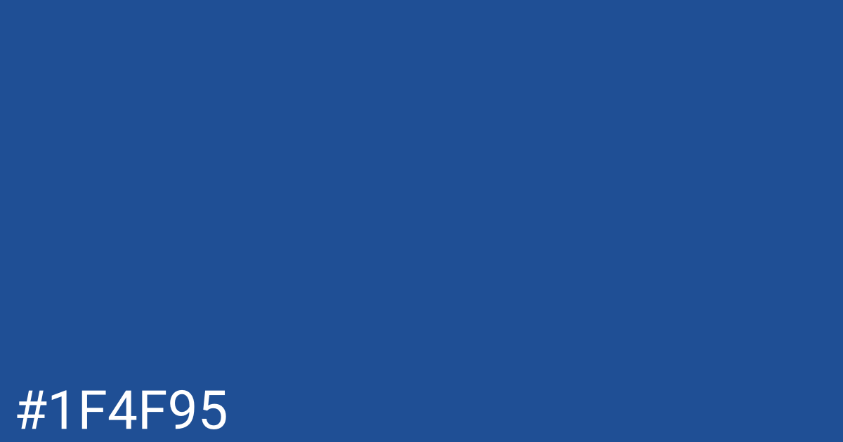 Hex color #1f4f95 graphic