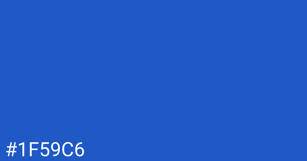 Hex color #1f59c6 graphic