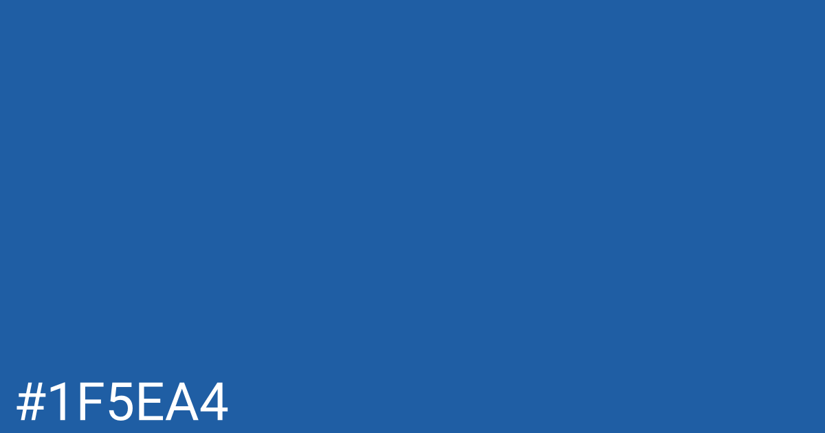 Hex color #1f5ea4 graphic