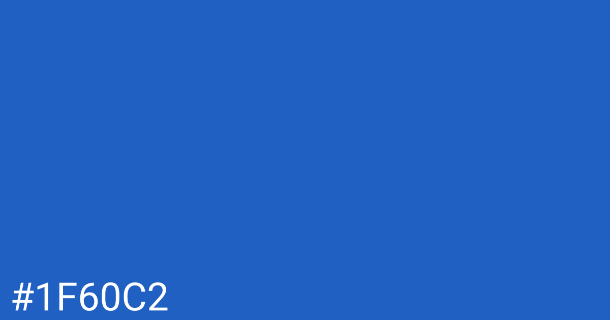 Hex color #1f60c2 graphic