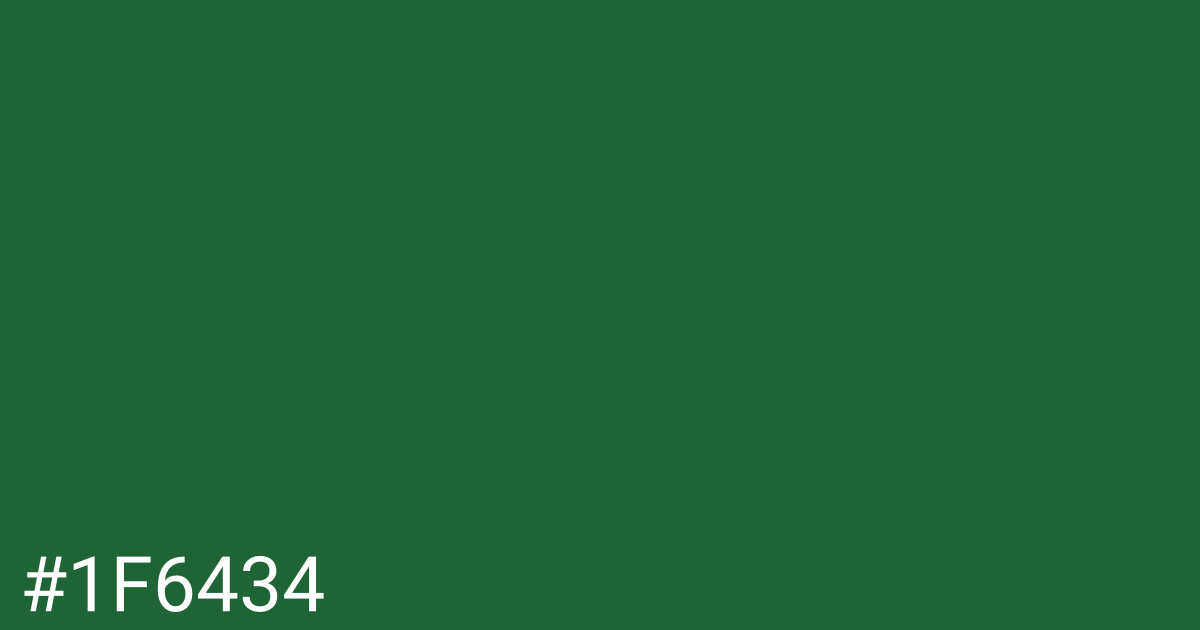 Hex color #1f6434 graphic