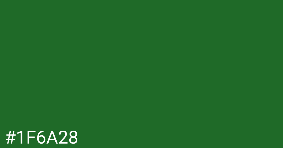 Hex color #1f6a28 graphic