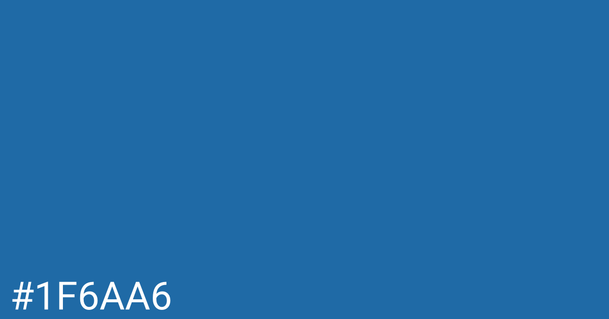 Hex color #1f6aa6 graphic