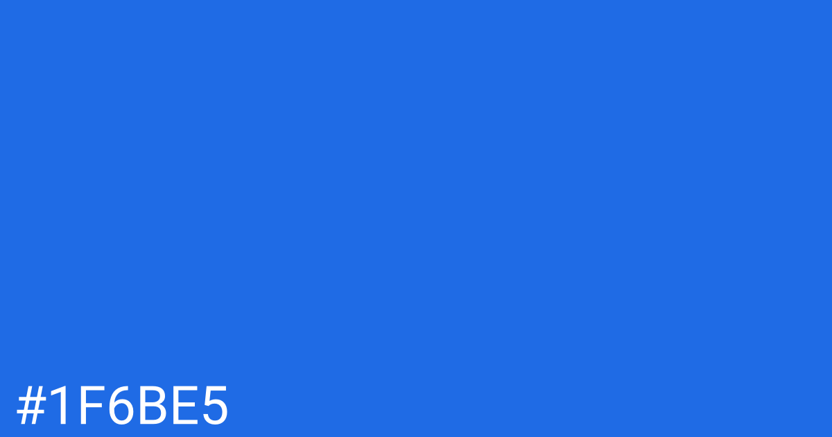 Hex color #1f6be5 graphic