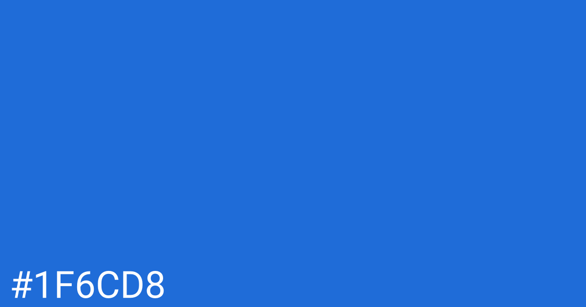 Hex color #1f6cd8 graphic