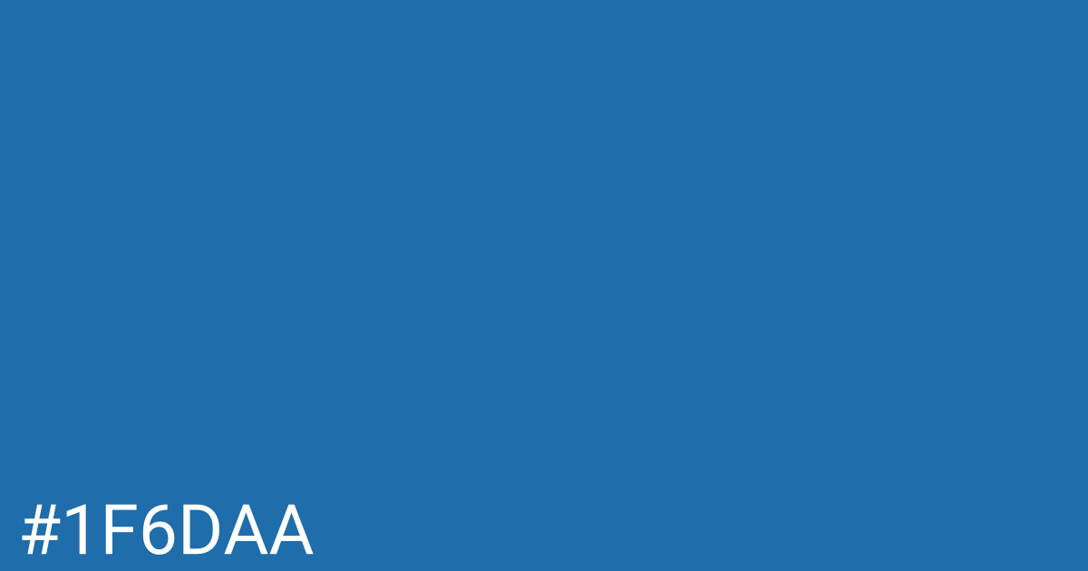 Hex color #1f6daa graphic