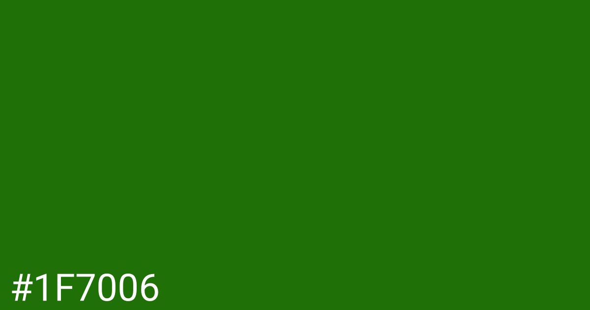 Hex color #1f7006 graphic