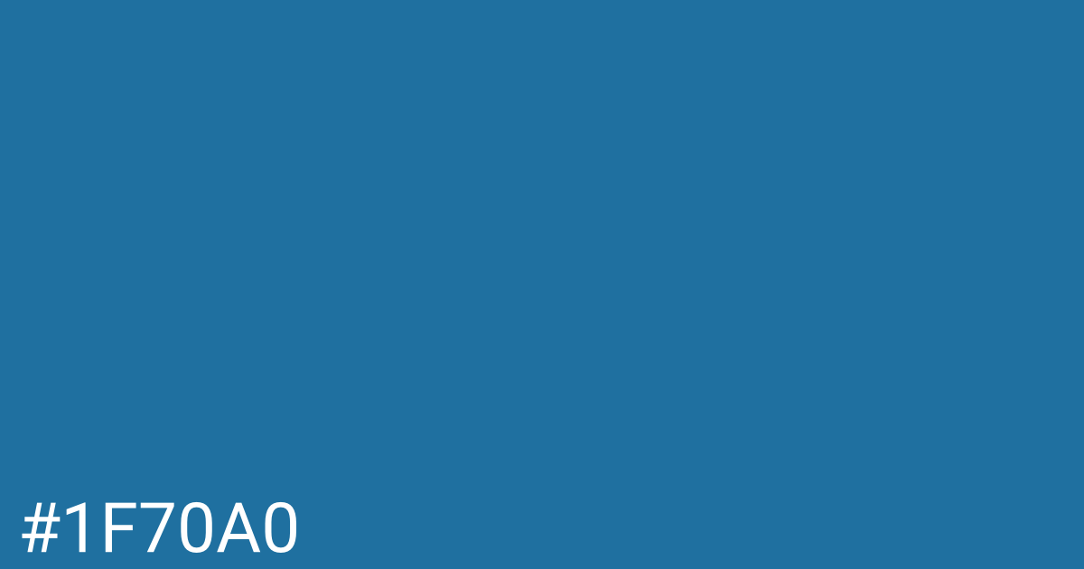 Hex color #1f70a0 graphic